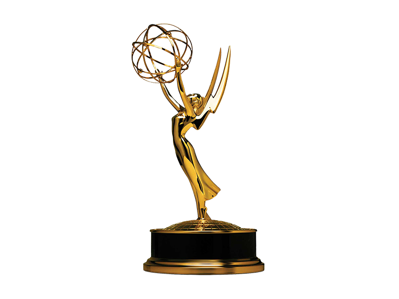 Photo of an Emmy Award trophy